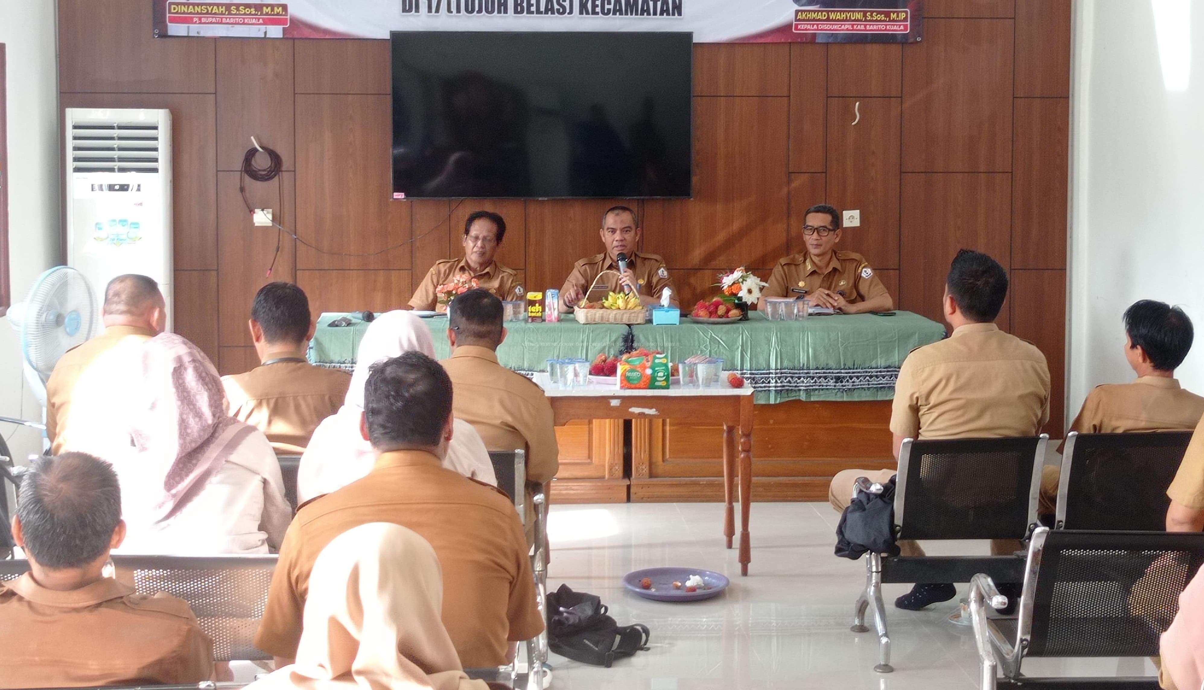 Acara WBK dan ZI di Aula Dukcapil Barito Kuala