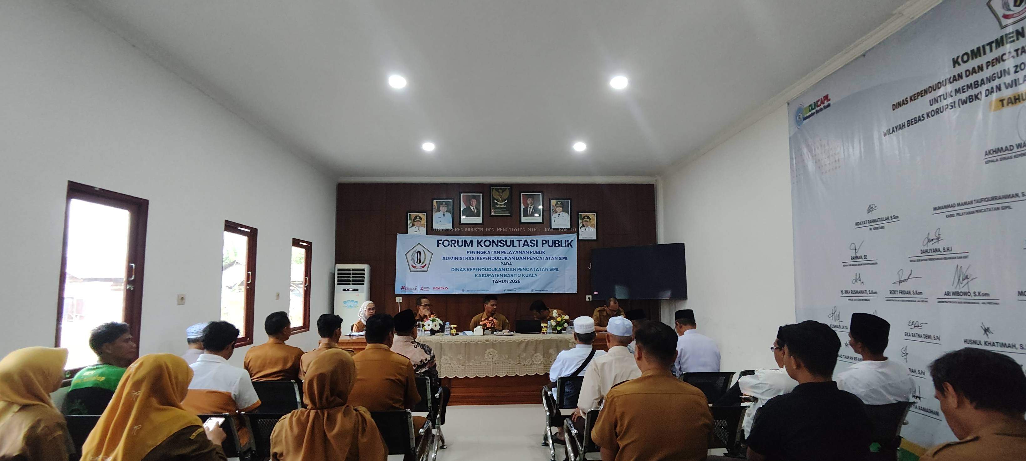 Disdukcapil Barito Kuala Gelar Forum Konsultasi Publik untuk Tingkatkan Pelayanan Masyarakat