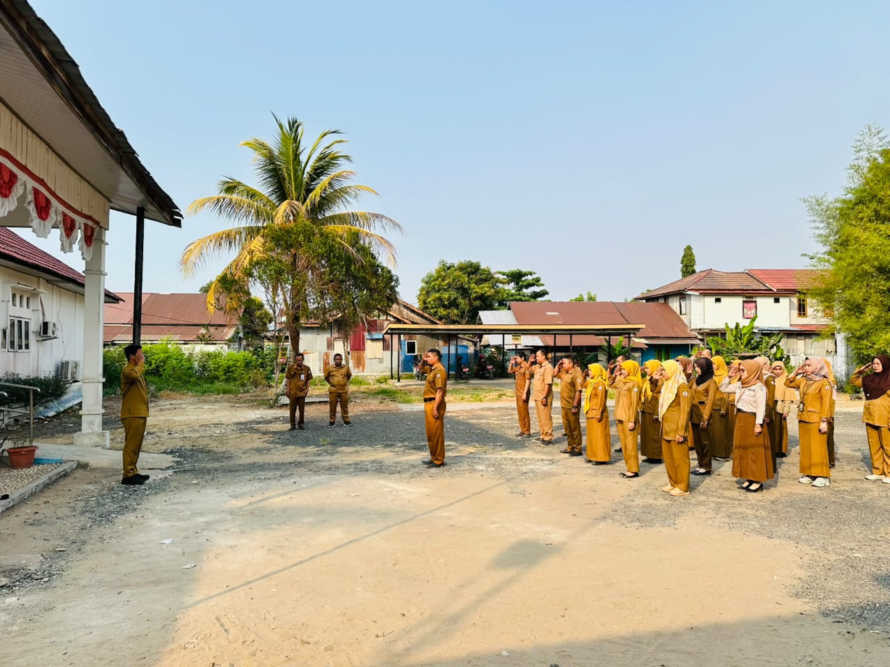 Apel Pagi Rutin Dinas Dukcapil Kabupaten Barito Kuala